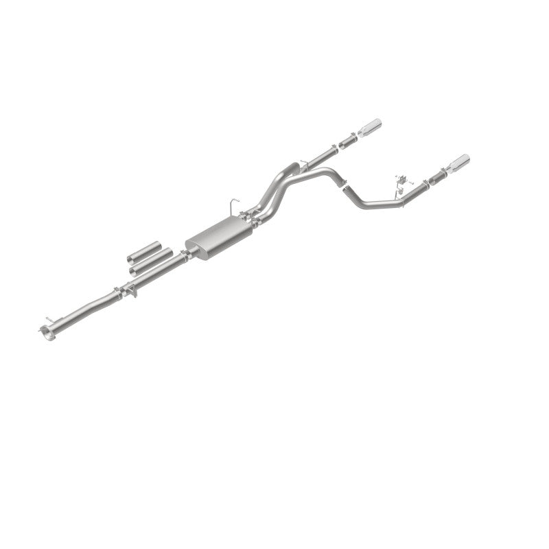 Magnaflow 19027 FITS: MagnaFlow Stainless Cat-Back Exhaust 2015 Chevy Silverado 2500HD 6.0L Dual Split Rear Exit 4in