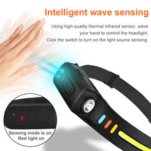 Load image into Gallery viewer, FASTMODZ - Mechanic Lightweight Headlamp Flashlight, Rechargeable Outdoor Headlamp, Super Bright Wide Beam and Focus Light Switch Waterproof Soft Silicone Headlight for Camping Hiking Fishing Running