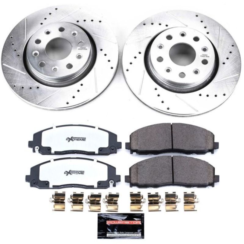 PowerStop K7940-36 FITS Power Stop 18-19 Jeep Wrangler Front Z36 Truck & Tow Brake Kit