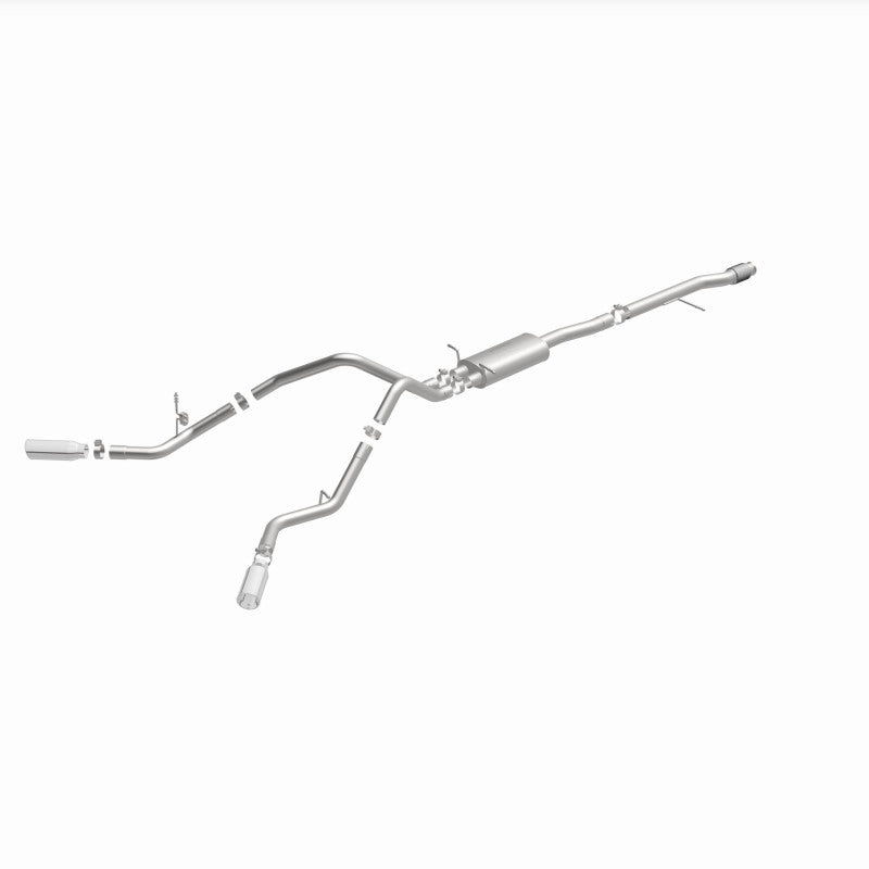 Magnaflow 15269 FITS 15269 FITS: 14 Chev Silverado V8 5.3L CC/EC Cab Dual Split Behind Rear Tires Exit SS Cat Back Perf Exh