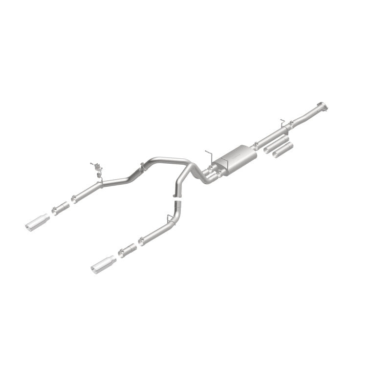 Magnaflow 19027 FITS: MagnaFlow Stainless Cat-Back Exhaust 2015 Chevy Silverado 2500HD 6.0L Dual Split Rear Exit 4in