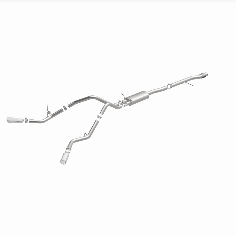 Magnaflow 15269 FITS 15269 FITS: 14 Chev Silverado V8 5.3L CC/EC Cab Dual Split Behind Rear Tires Exit SS Cat Back Perf Exh