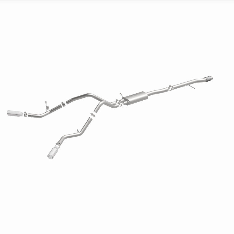 Magnaflow 15269 FITS 15269 FITS: 14 Chev Silverado V8 5.3L CC/EC Cab Dual Split Behind Rear Tires Exit SS Cat Back Perf Exh