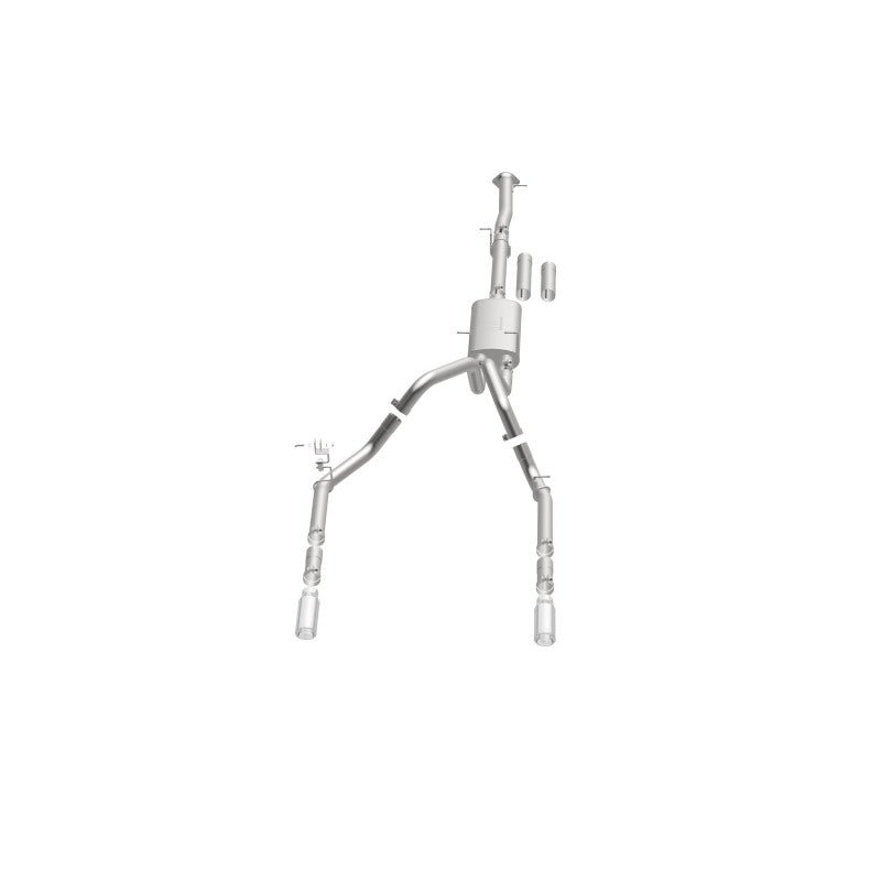 Magnaflow 19027 FITS: MagnaFlow Stainless Cat-Back Exhaust 2015 Chevy Silverado 2500HD 6.0L Dual Split Rear Exit 4in