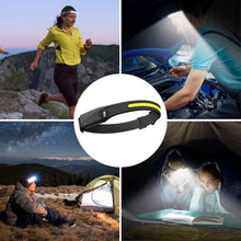 Load image into Gallery viewer, FASTMODZ - Mechanic Lightweight Headlamp Flashlight, Rechargeable Outdoor Headlamp, Super Bright Wide Beam and Focus Light Switch Waterproof Soft Silicone Headlight for Camping Hiking Fishing Running