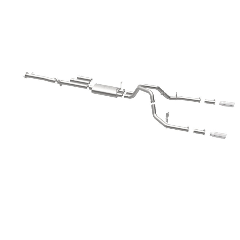 Magnaflow 19027 FITS: MagnaFlow Stainless Cat-Back Exhaust 2015 Chevy Silverado 2500HD 6.0L Dual Split Rear Exit 4in