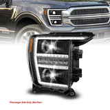 ANZO 111594-R FITS Anzo 21-23 Ford F150 LED Projector Headlight w/Switchback+Sequential - Black (Passenger Side Only)