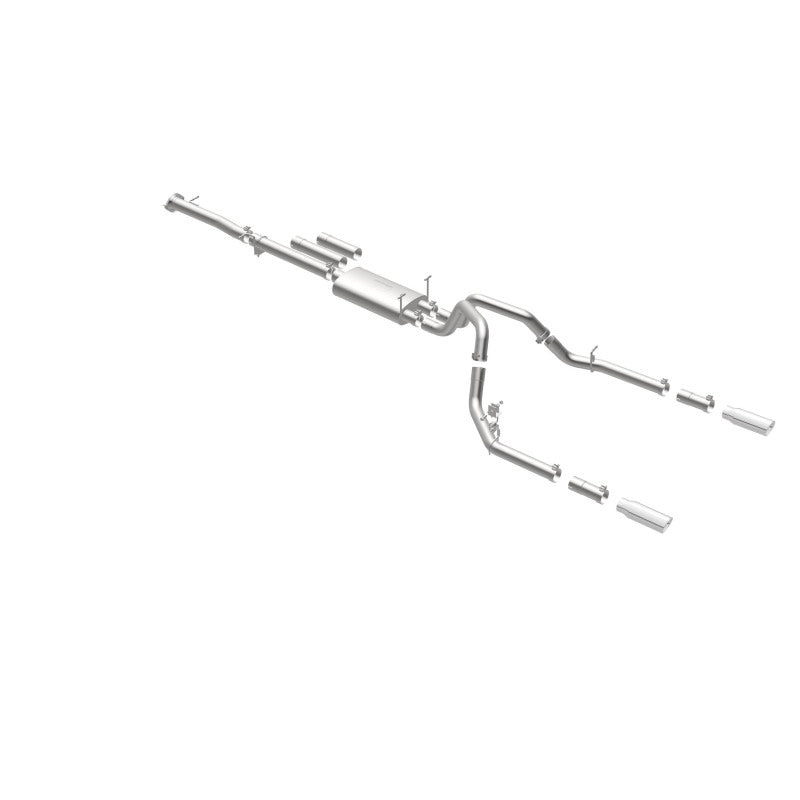 Magnaflow 19027 FITS: MagnaFlow Stainless Cat-Back Exhaust 2015 Chevy Silverado 2500HD 6.0L Dual Split Rear Exit 4in