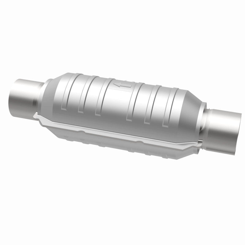 Magnaflow 51356 FITS MagnaFlow Conv Univ 2.5in Inlet/Outlet Center/Center Round 11in Body L x 5.125in W x 15in Overall L