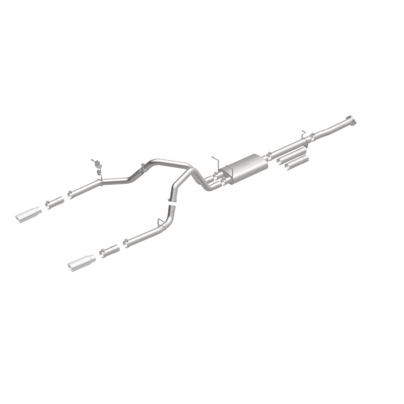 Magnaflow 19027 FITS: MagnaFlow Stainless Cat-Back Exhaust 2015 Chevy Silverado 2500HD 6.0L Dual Split Rear Exit 4in