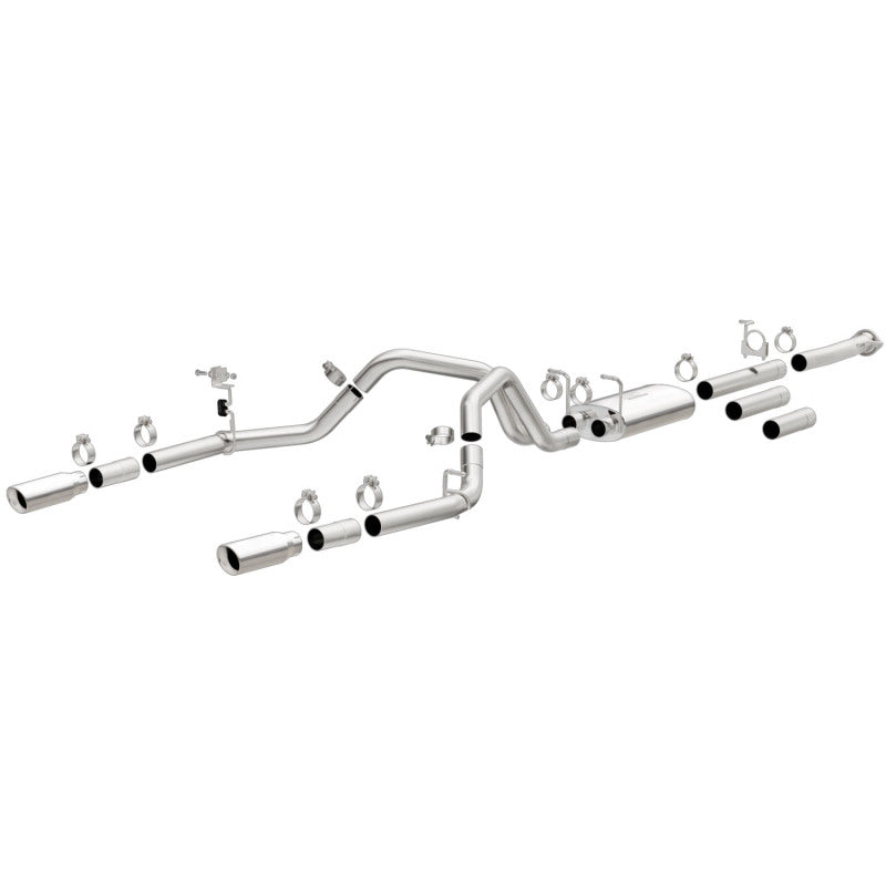 Magnaflow 19027 FITS: MagnaFlow Stainless Cat-Back Exhaust 2015 Chevy Silverado 2500HD 6.0L Dual Split Rear Exit 4in