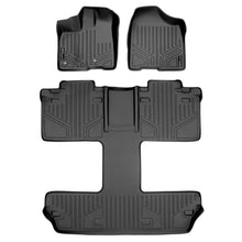 Load image into Gallery viewer, SMARTLINER SA0128/B0128 2 Row Floor Liners 2013-2020 Toyota Sienna (7 Passenger) Black