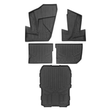 SMARTLINER All Weather Protection Custom Fit 2 Row & Cargo Bed Rugged Rubber Floor Liner Set Compatible With Polaris RZR XP 1000 / XP 4 1000 2024+