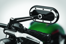 Load image into Gallery viewer, Kuryakyn Heavy Industry Mirrors Satin Black & Chrome