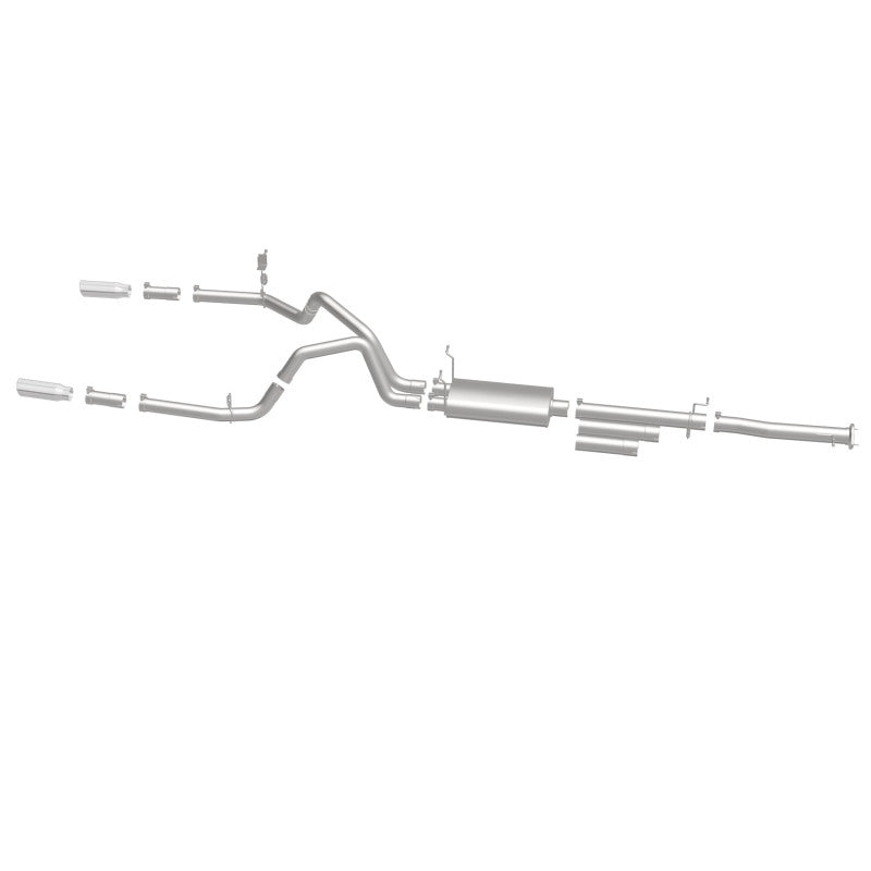 Magnaflow 19027 FITS: MagnaFlow Stainless Cat-Back Exhaust 2015 Chevy Silverado 2500HD 6.0L Dual Split Rear Exit 4in