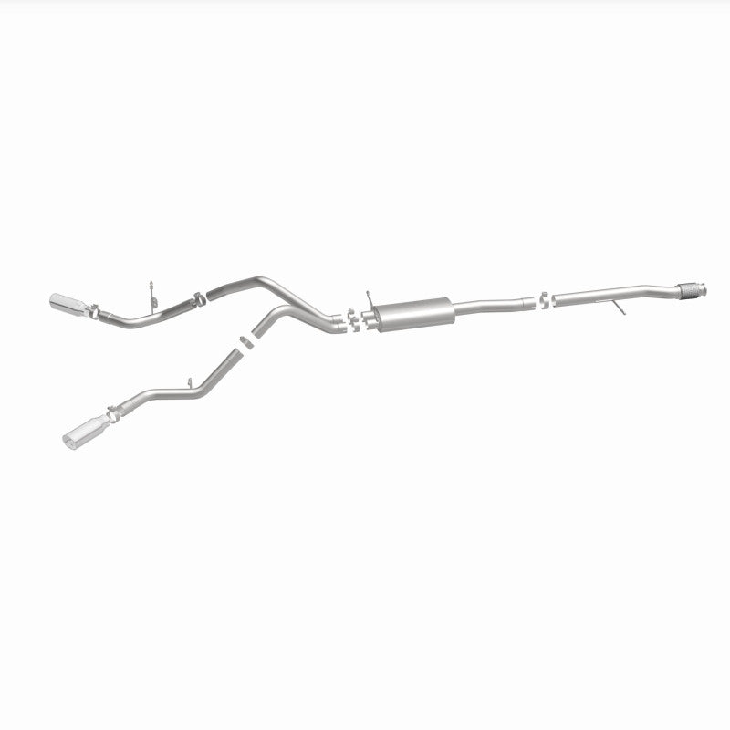 Magnaflow 15269 FITS 15269 FITS: 14 Chev Silverado V8 5.3L CC/EC Cab Dual Split Behind Rear Tires Exit SS Cat Back Perf Exh