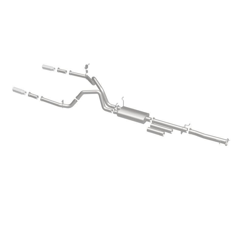 Magnaflow 19027 FITS: MagnaFlow Stainless Cat-Back Exhaust 2015 Chevy Silverado 2500HD 6.0L Dual Split Rear Exit 4in