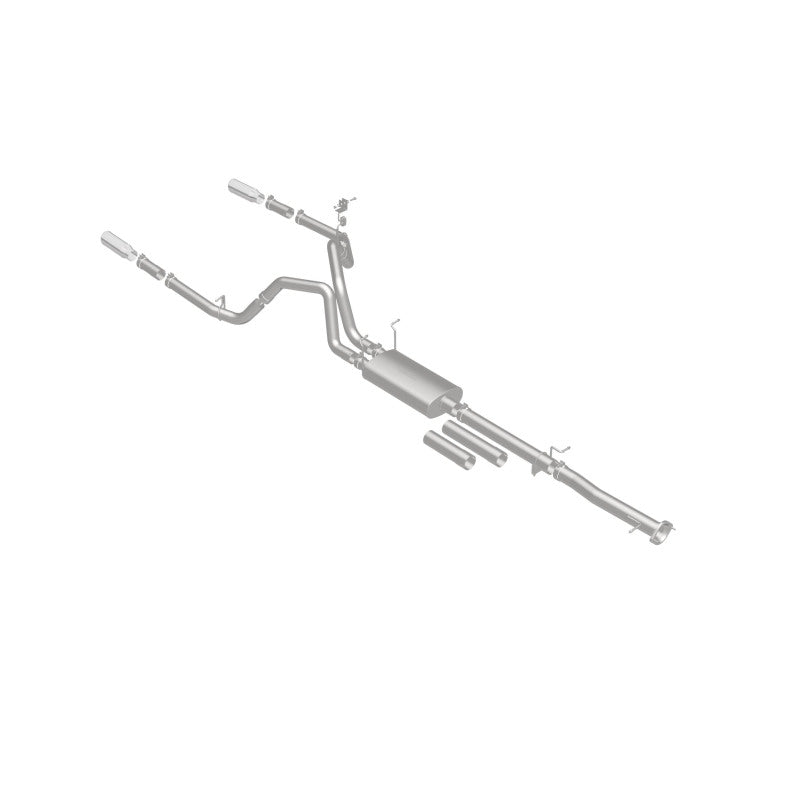 Magnaflow 19027 FITS: MagnaFlow Stainless Cat-Back Exhaust 2015 Chevy Silverado 2500HD 6.0L Dual Split Rear Exit 4in