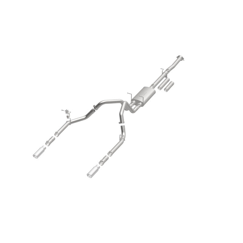 Magnaflow 19027 FITS: MagnaFlow Stainless Cat-Back Exhaust 2015 Chevy Silverado 2500HD 6.0L Dual Split Rear Exit 4in