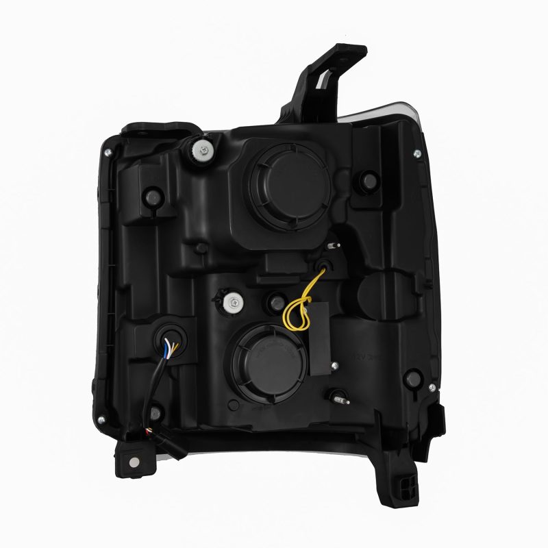 AlphaRex 880233 FITS 16-18 Chevy 1500HD LUXX LED Proj Headlights Alpha-BK w/Seq Atv Lgt / SeqSig (Req PN 810023)