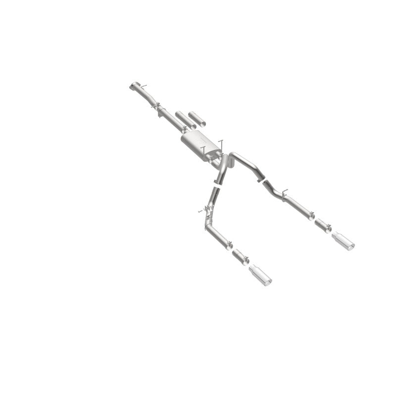 Magnaflow 19027 FITS: MagnaFlow Stainless Cat-Back Exhaust 2015 Chevy Silverado 2500HD 6.0L Dual Split Rear Exit 4in