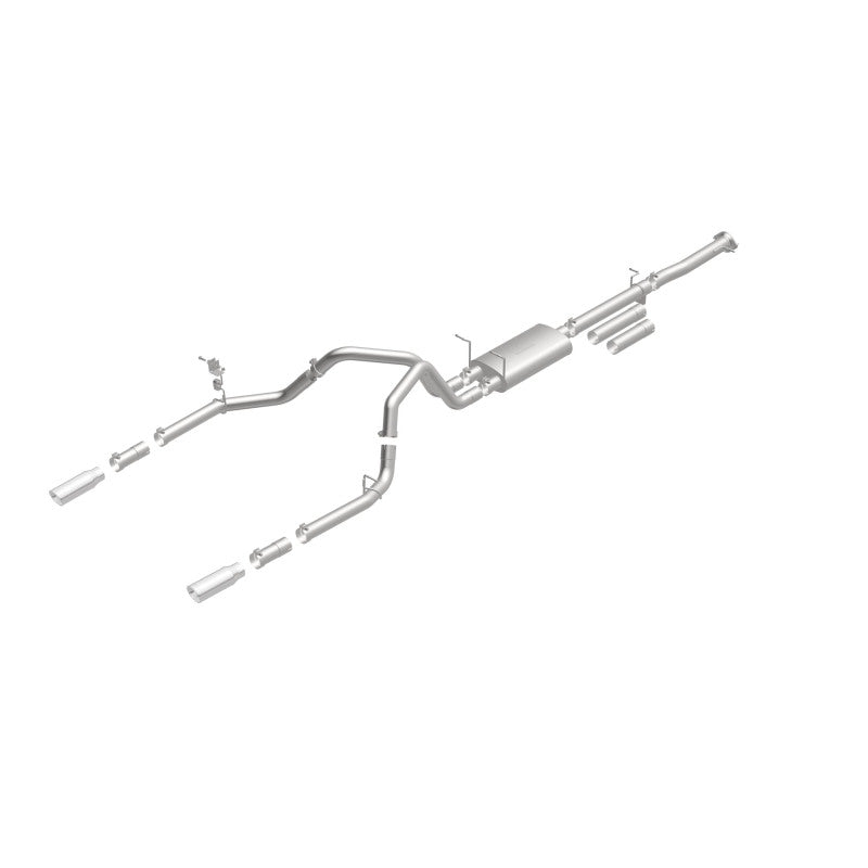 Magnaflow 19027 FITS: MagnaFlow Stainless Cat-Back Exhaust 2015 Chevy Silverado 2500HD 6.0L Dual Split Rear Exit 4in