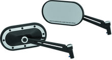 Load image into Gallery viewer, Kuryakyn Heavy Industry Mirrors Satin Black & Chrome