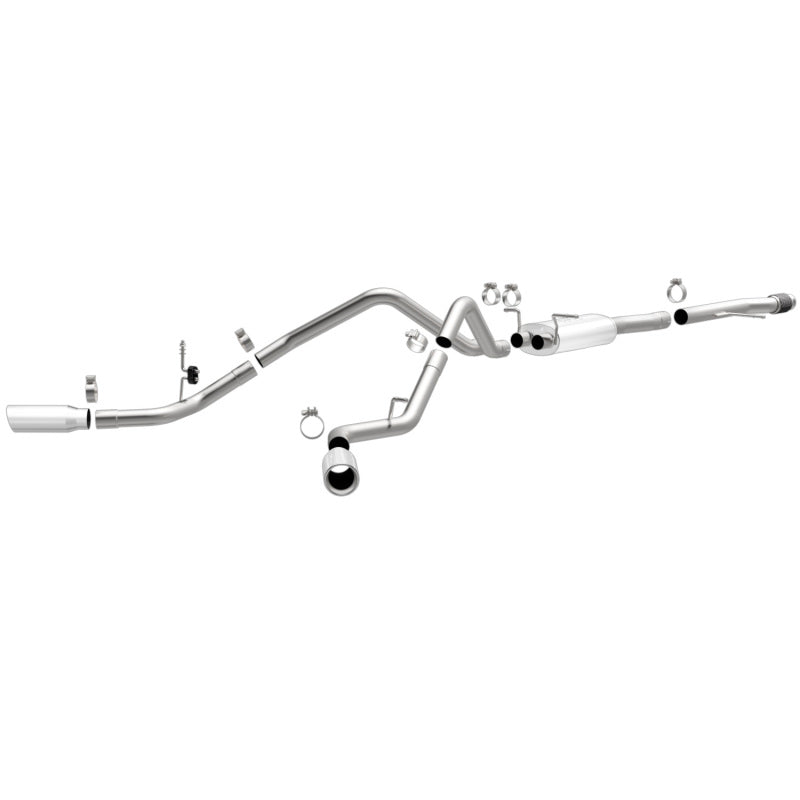 Magnaflow 15269 FITS 15269 FITS: 14 Chev Silverado V8 5.3L CC/EC Cab Dual Split Behind Rear Tires Exit SS Cat Back Perf Exh