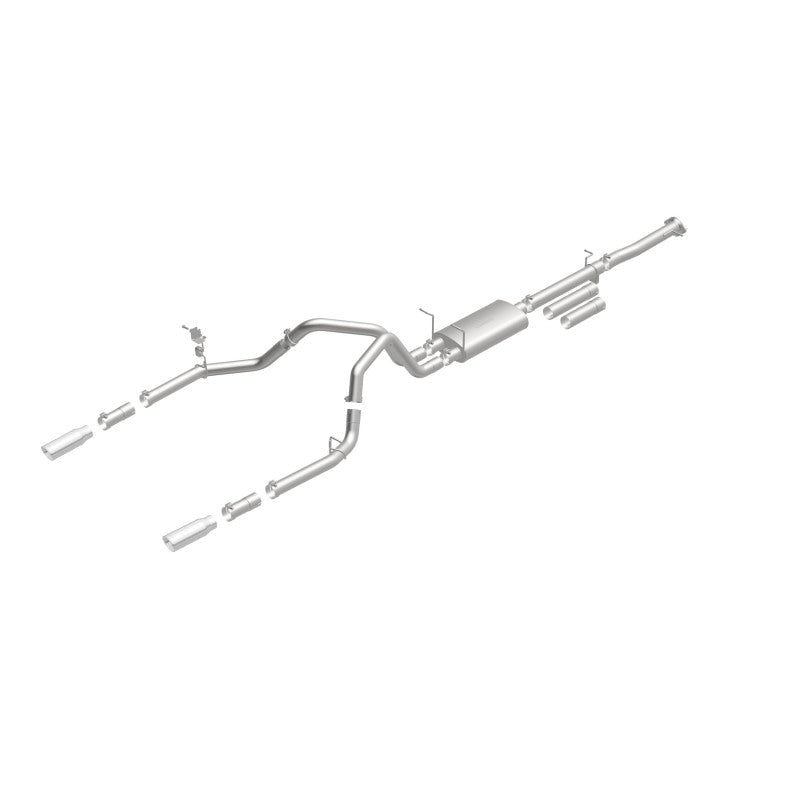 Magnaflow 19027 FITS: MagnaFlow Stainless Cat-Back Exhaust 2015 Chevy Silverado 2500HD 6.0L Dual Split Rear Exit 4in