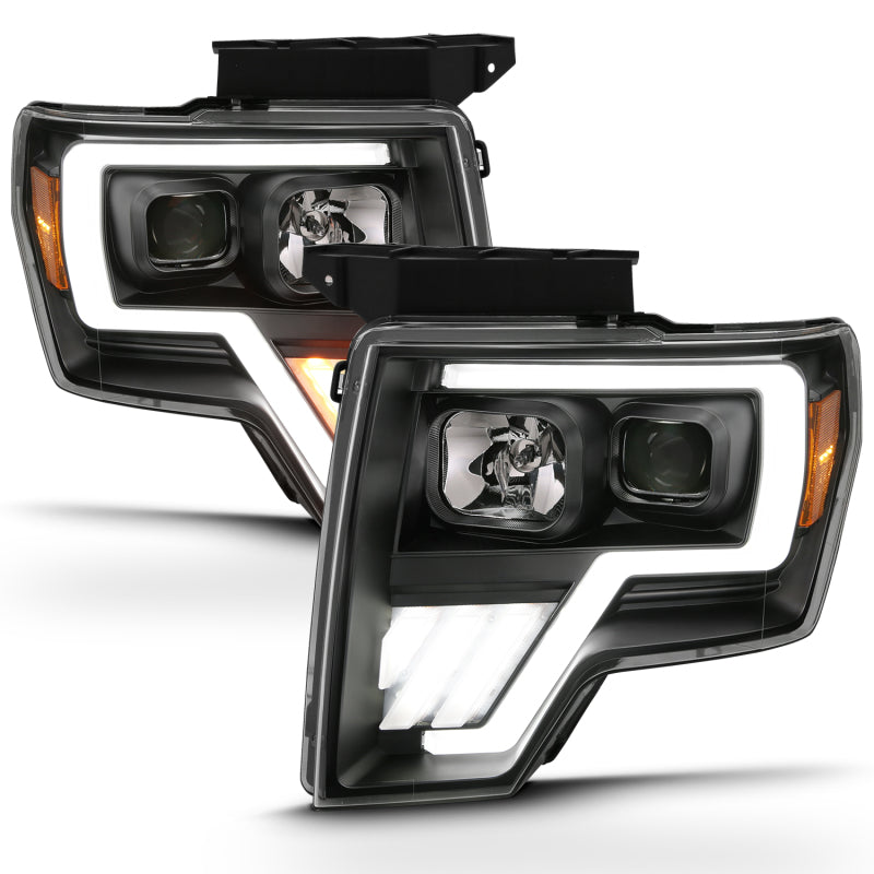 ANZO 111469 FITS: 2009-2013 Ford F-150 Projector Light Bar G4 Switchback H.L.Black Amber