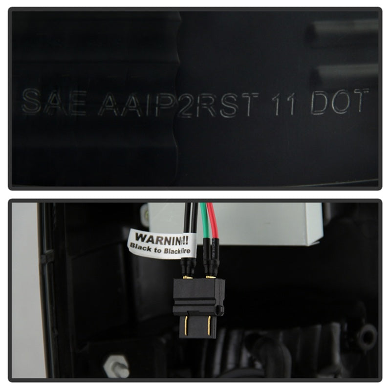 SPYDER 5083296 FITS 5083296 - Spyder 08-16 Ford Super Duty LED Tail Lights Black Smoke ALT-YD-FS07-LED-BSM