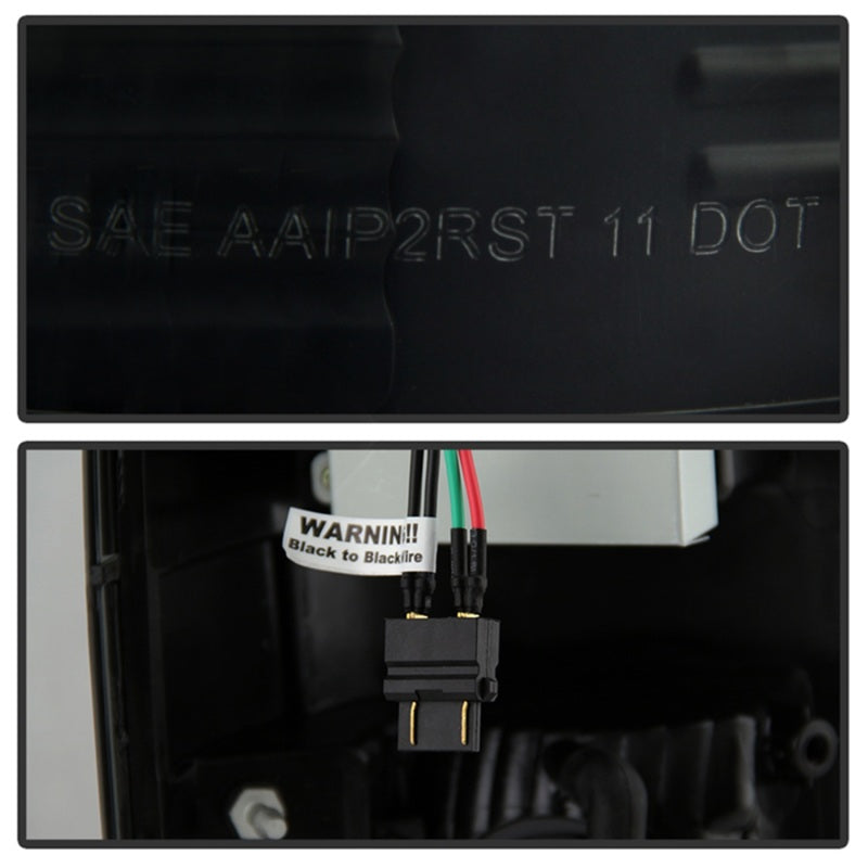 SPYDER 5083296 FITS 5083296 - Spyder 08-16 Ford Super Duty LED Tail Lights Black Smoke ALT-YD-FS07-LED-BSM