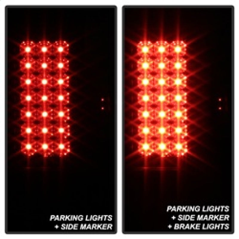 SPYDER 5083296 FITS 5083296 - Spyder 08-16 Ford Super Duty LED Tail Lights Black Smoke ALT-YD-FS07-LED-BSM