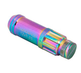 NRG LN-LS710MC-21 - 700 Series M12 X 1.25 Steel Lug Nut w/Dust Cap Cover Set 21 Pc w/Locks & Lock Socket Neochrome