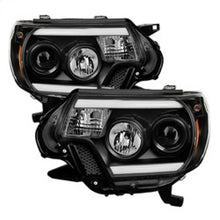 Load image into Gallery viewer, SPYDER 5081711 FITS 5081711 - Spyder Toyota Tacoma 12-15 Projector Headlights Light Bar DRL Black PRO-YD-TT12-LBDRL-BK