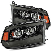 Load image into Gallery viewer, AlphaRex 880540 FITS 880540 - 09-18 Ram 1500HD LUXX Proj Headlight Plnk Style Jet Blk w/Activ Light/Seq Signal/Smoked DRL