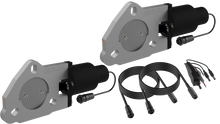 Load image into Gallery viewer, QTP QTEC50 FITS 2.5in Bolt-On QTEC Dual Electric Cutout ValvesPair