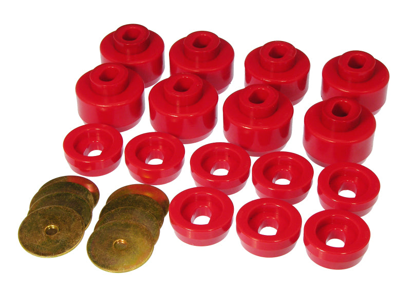 Prothane 7-141 FITS 99-06 Chevy Silverado 2/4wd Body MountsRed