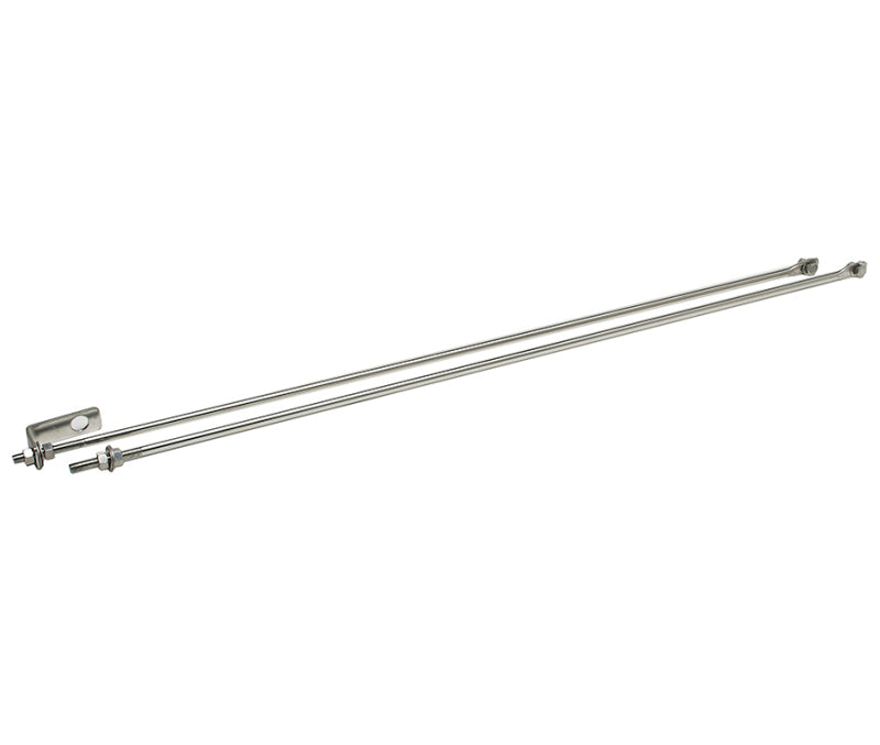 Kentrol 30517 FITS 72-86 Jeep CJ Strut Rod KitPolished Silver
