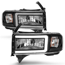 Load image into Gallery viewer, ANZO 111554 FITS 111554 - FITS: 94-02 Dodge RAM Crystal Headlightw/ Light Bar Black Housing