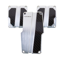 Load image into Gallery viewer, NRG PDL-100SL - Brushed Aluminum Sport Pedal M/TSilver w/Black Carbon