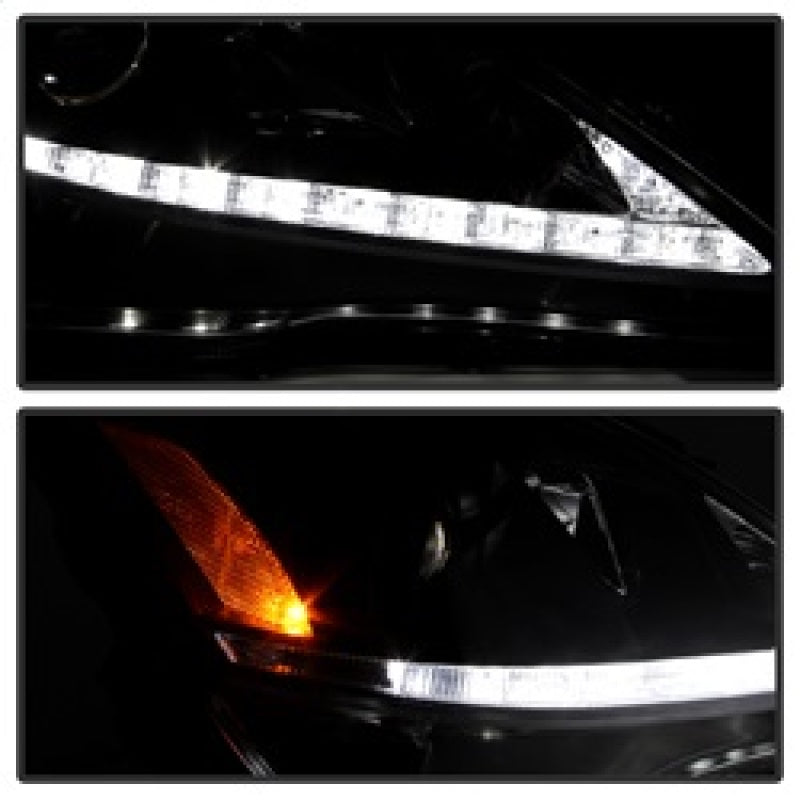 SPYDER 5080059 FITS 5080059 - Spyder Lexus IS 250/350 2006-2010 Projector Headlights DRL Black PRO-YD-LIS06-DRL-BK