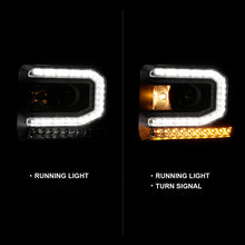 Load image into Gallery viewer, ANZO 111485 FITS: 2016-2019 Gmc Sierra 1500 Projector Headlight Plank Style Black w/ Sequential Amber Signal