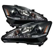 Load image into Gallery viewer, SPYDER 5080059 FITS 5080059 - Spyder Lexus IS 250/350 2006-2010 Projector Headlights DRL Black PRO-YD-LIS06-DRL-BK