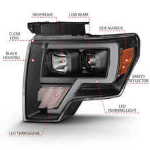 Load image into Gallery viewer, ANZO 111445 -  FITS: 2009-2014 Ford F-150 Projector Light Bar G4 H.L. Black Amber