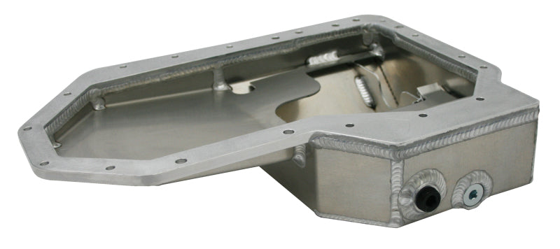 Moroso 20969 - Mitsubishi Evo 10 (w/Factory AC) Road Race Baffled Extra Capacity Aluminum Oil Pan