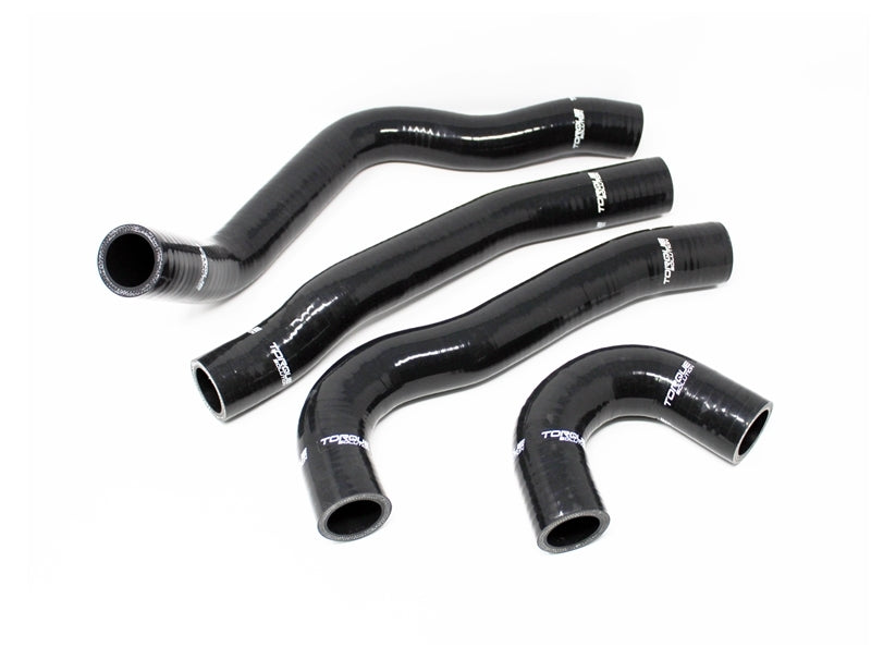 Torque Solution TS-EVX-434BK - 08-15 Mitsubishi Evolution X Silicone Radiator Hose Kit Black