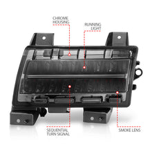 Load image into Gallery viewer, ANZO 511085 -  FITS: 2018-2021 Jeep Wrangler LED Side Markers Chrome Housing Smoke Lens w/ Seq. Signal Sport Bulb