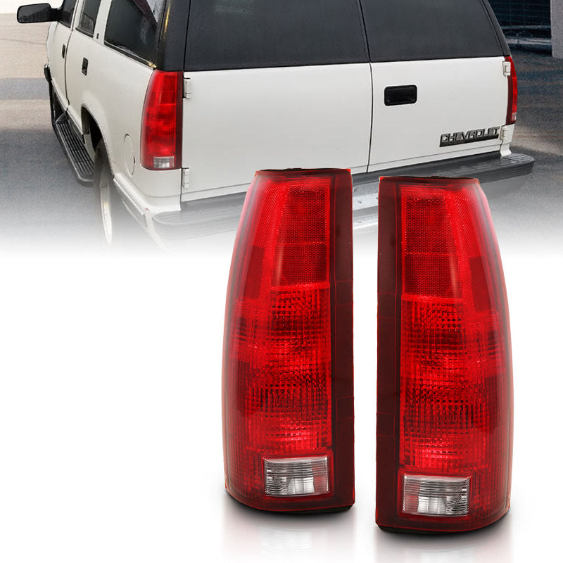 ANZO 311300 FITS 311300 - FITS: 1988-1999 Chevy C1500 Taillight Red/Clear Lens w/ Circuit Board(OE Replacement)