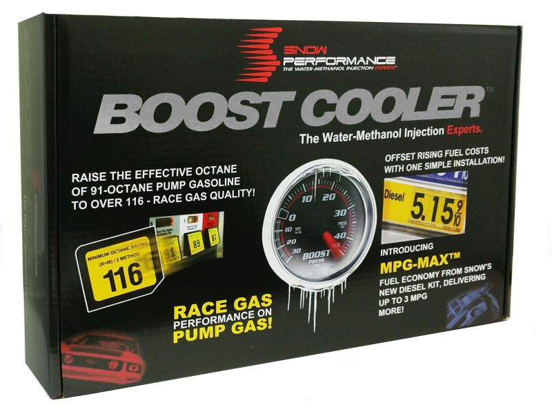 Snow Performance SNO-20010-BRD - Stg 2 Boost Cooler Prog. Engine Mount Water Injection Kit (SS Braid Line & 4AN)